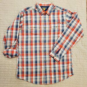 Eddie Bauer Plaid Flannel Tall, Large, Blue, Red